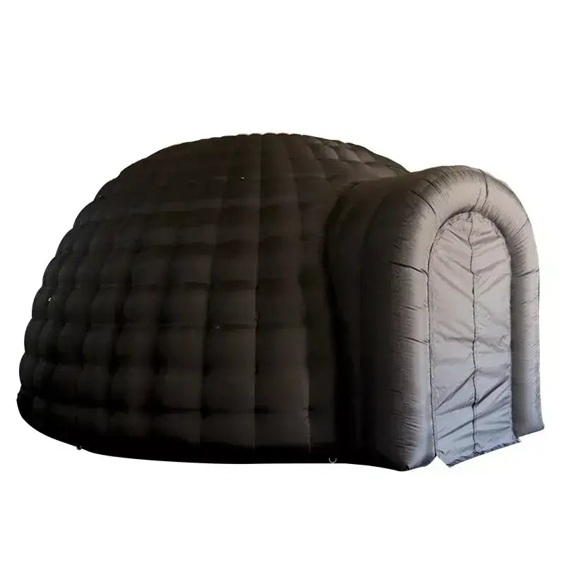 Tente dôme gonflable pour événements – Igloo noir avec soufflerie