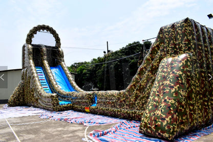 Inflatable Zip Line Slide Obstacle Course Adventure