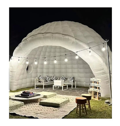 bubble zelt kaufen schweiz Aufblasbares Iglu-Kuppelzelt mit LED-Leuchten und Luftgebläse