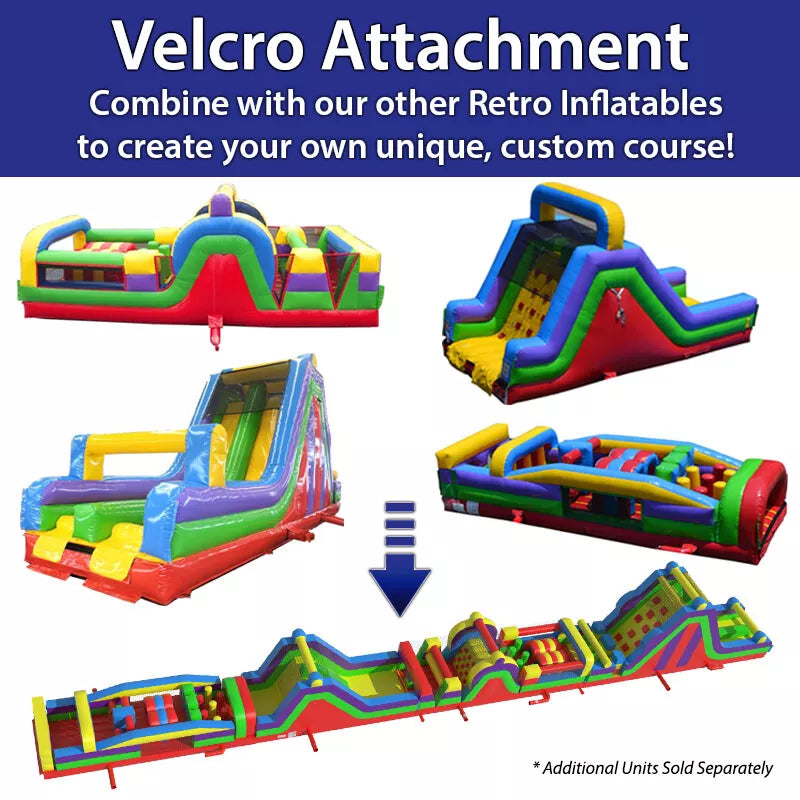 40L Retro Inflatable Obstacle Course Radical Run