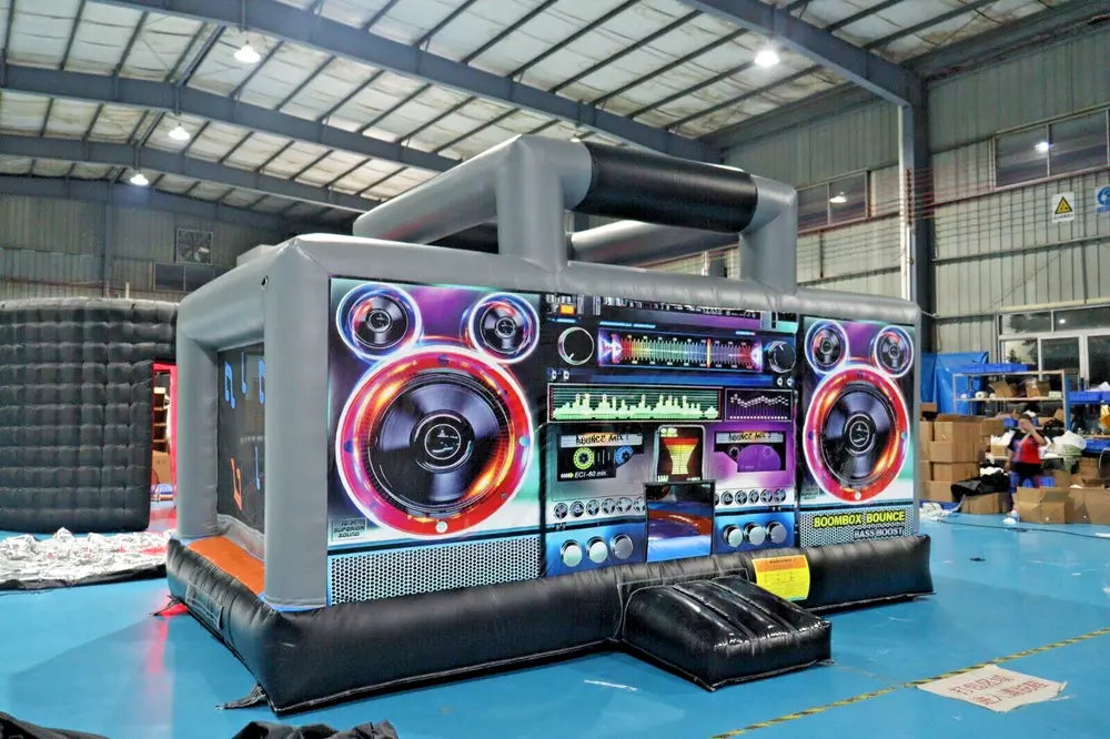 16FT Inflatable Boom Box Bounce House Jumping Bouncy Castle Moon Walk