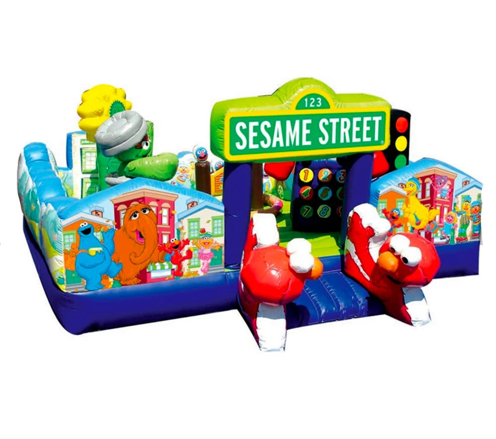 Sesame Street Inflatable Bounce House Bouncer with Blower