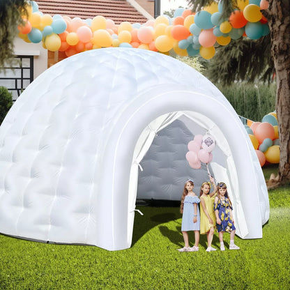 Inflatable Igloo Dome Tent with LED Light for Events