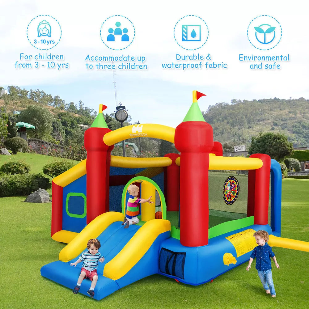 Inflatable Bounce House with Slide and Ball Pit