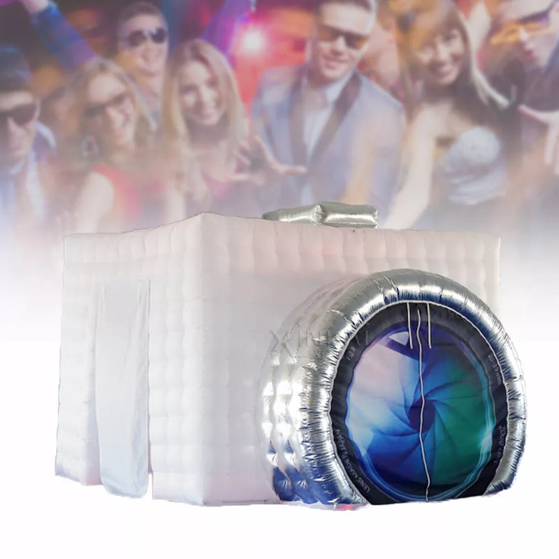 Tente photomaton gonflable à LED avec ventilateur et éclairage intégrés