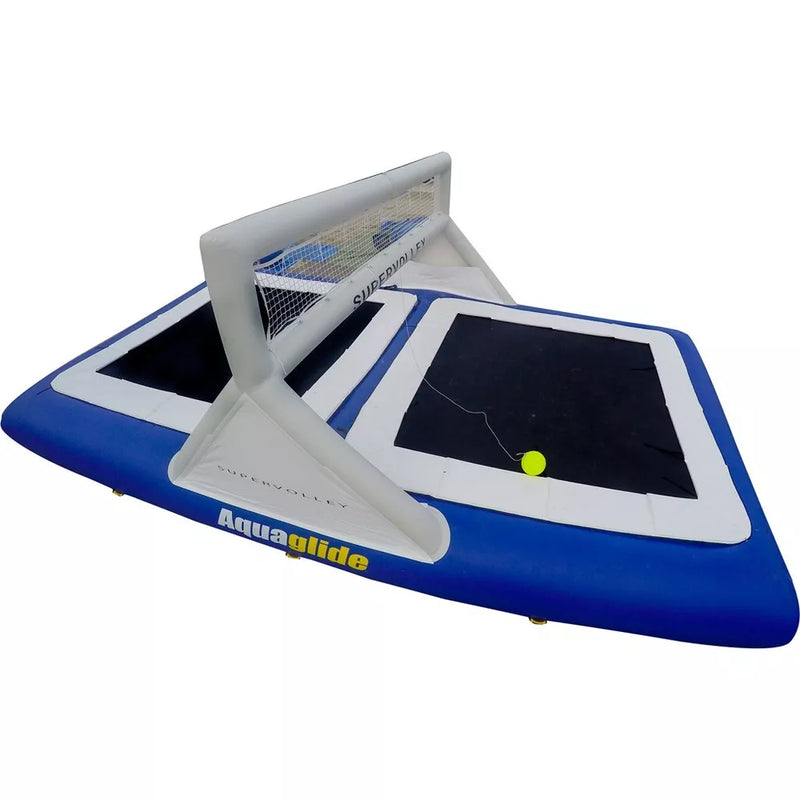 Terrain de volley-ball gonflable et flottant pour sports nautiques