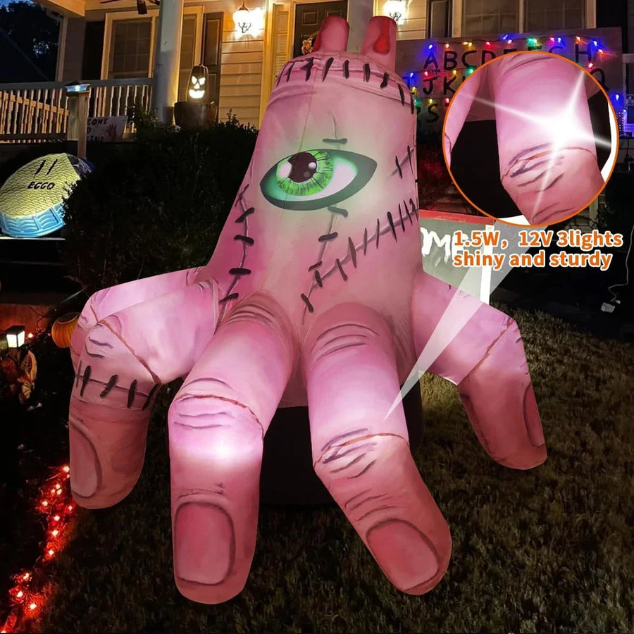 Decoración Inflable de Halloween Gigante y Aterradora para Exterior