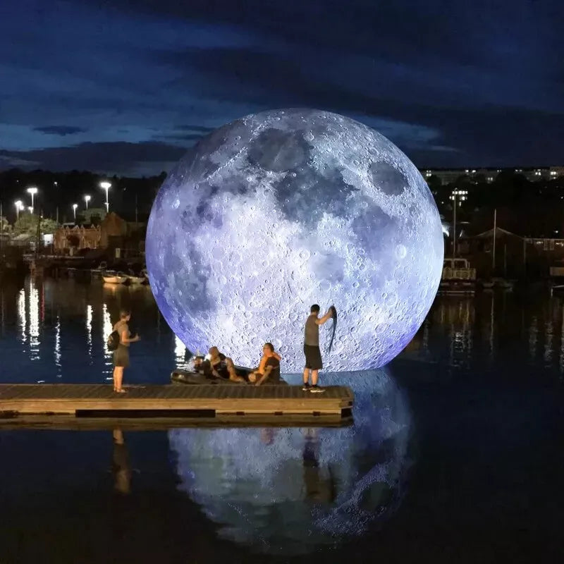 10FT Inflatable Moon Ball with LED Lights for Events & Parties