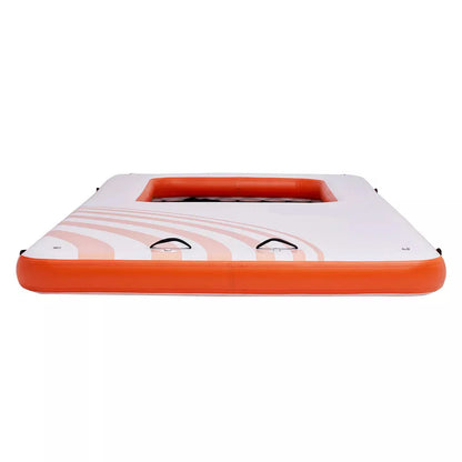 15x6.5 FT Inflatable Floating Dock with 4x6 FT Mesh Pool