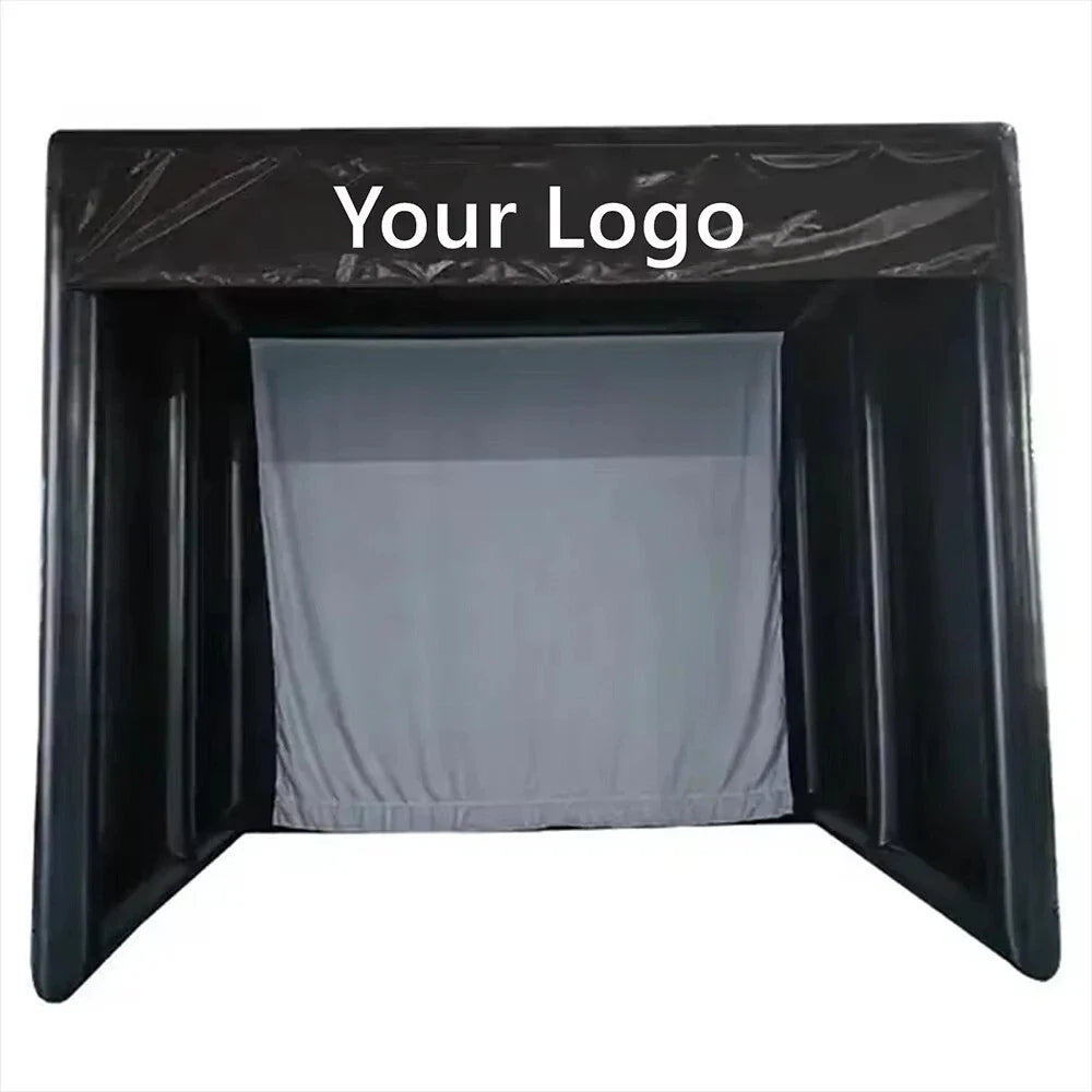 Inflatable Golf Simulator Enclosure for Indoor Outdoor Use