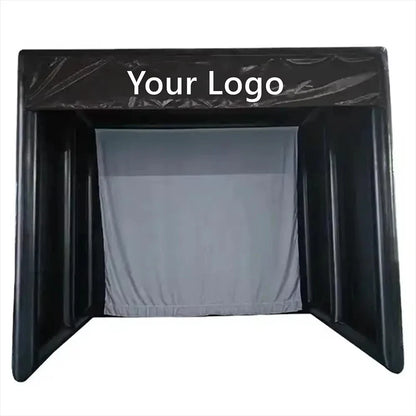 Inflatable Golf Simulator Enclosure for Indoor Outdoor Use