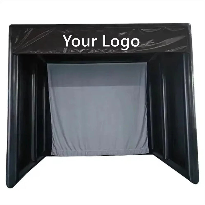Inflatable Golf Simulator Enclosure for Indoor Outdoor Use