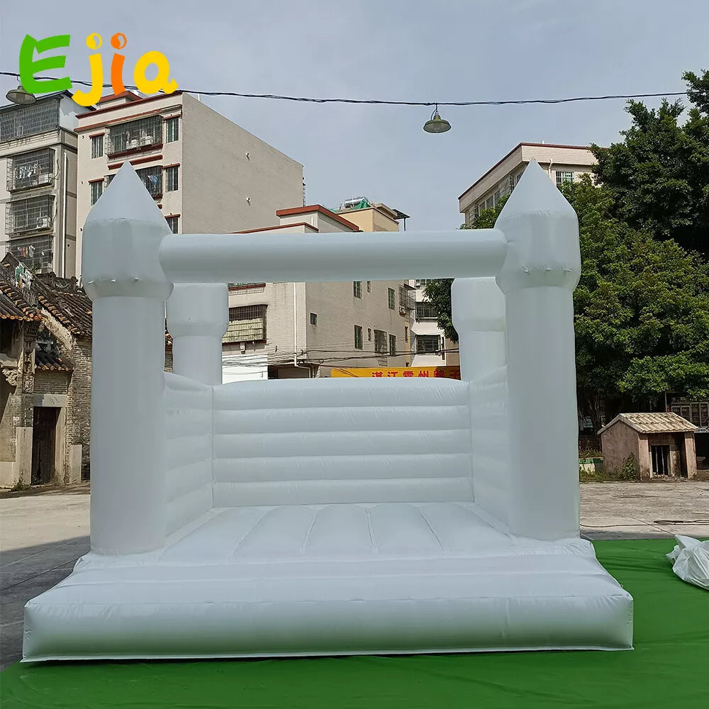 10FT White Inflatable Wedding Bouncy Castle Jumping House for Wedding