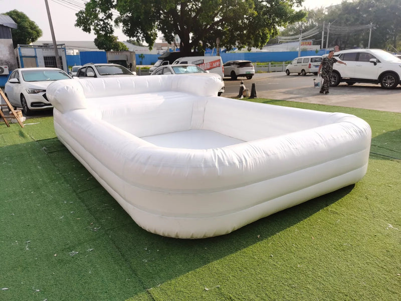 White Inflatable Sofa Pool