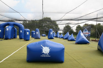 Aufblasbare Paintball-Bunker und Spielhindernisse
