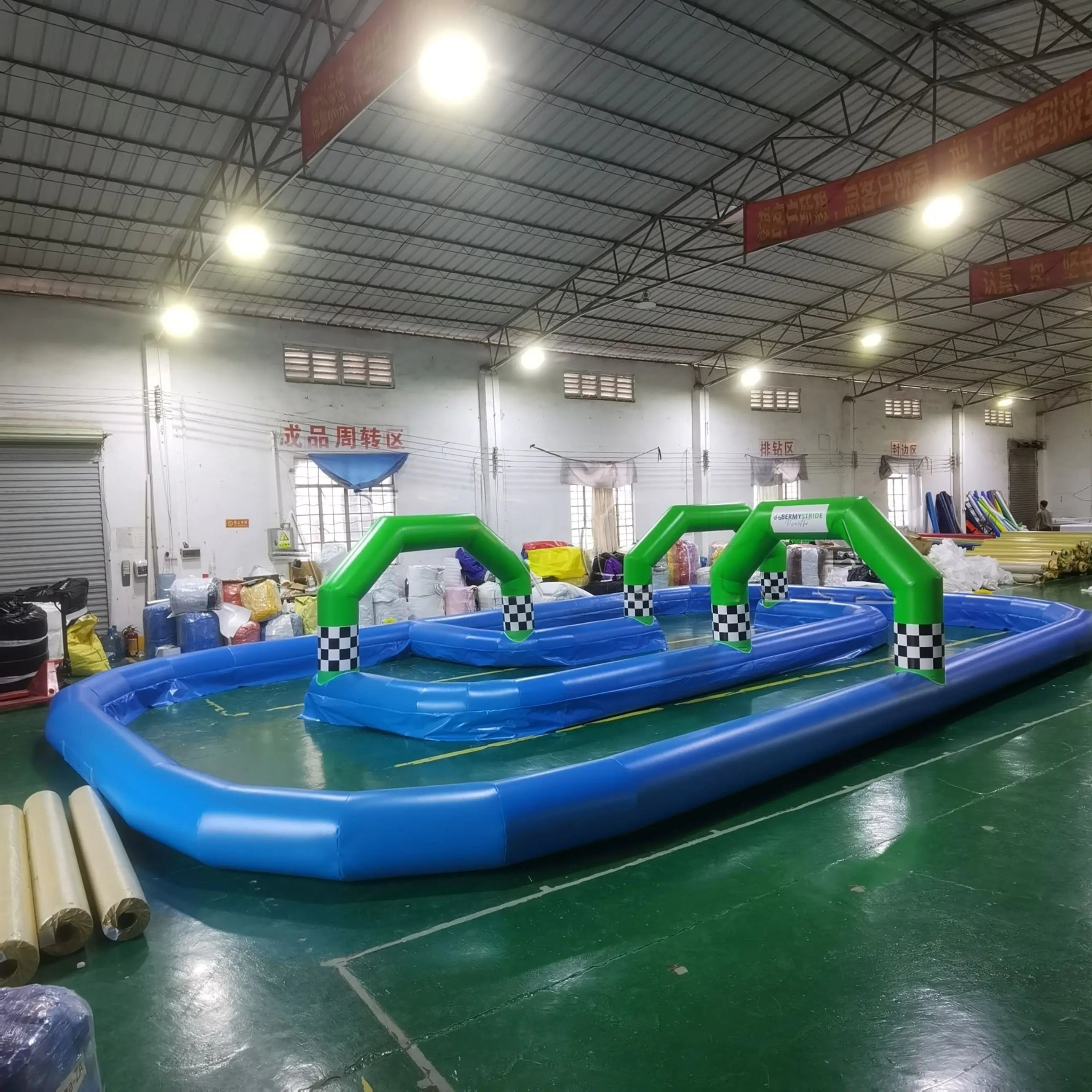 Inflatable Race Track for Kids Go Karting